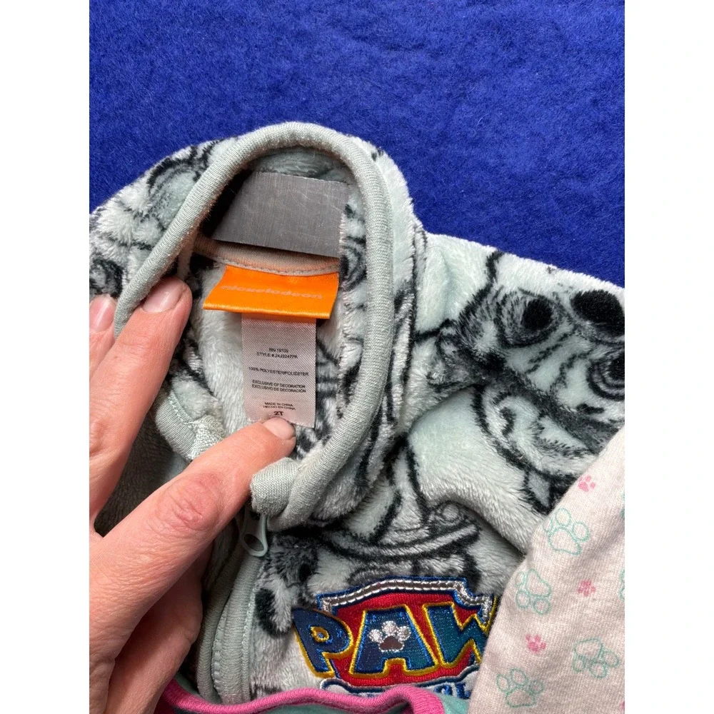 Paw Patrol Toddler Nickelodeon Jacket and Pajama Tops 3pc‎ Set 2T Multicolor